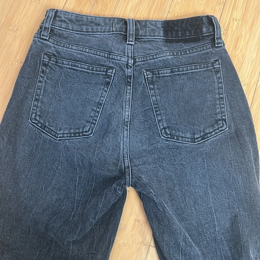 Abercrombie & Fitch The Skinny High Rise Curve Love Light Black Denim Jeans 25